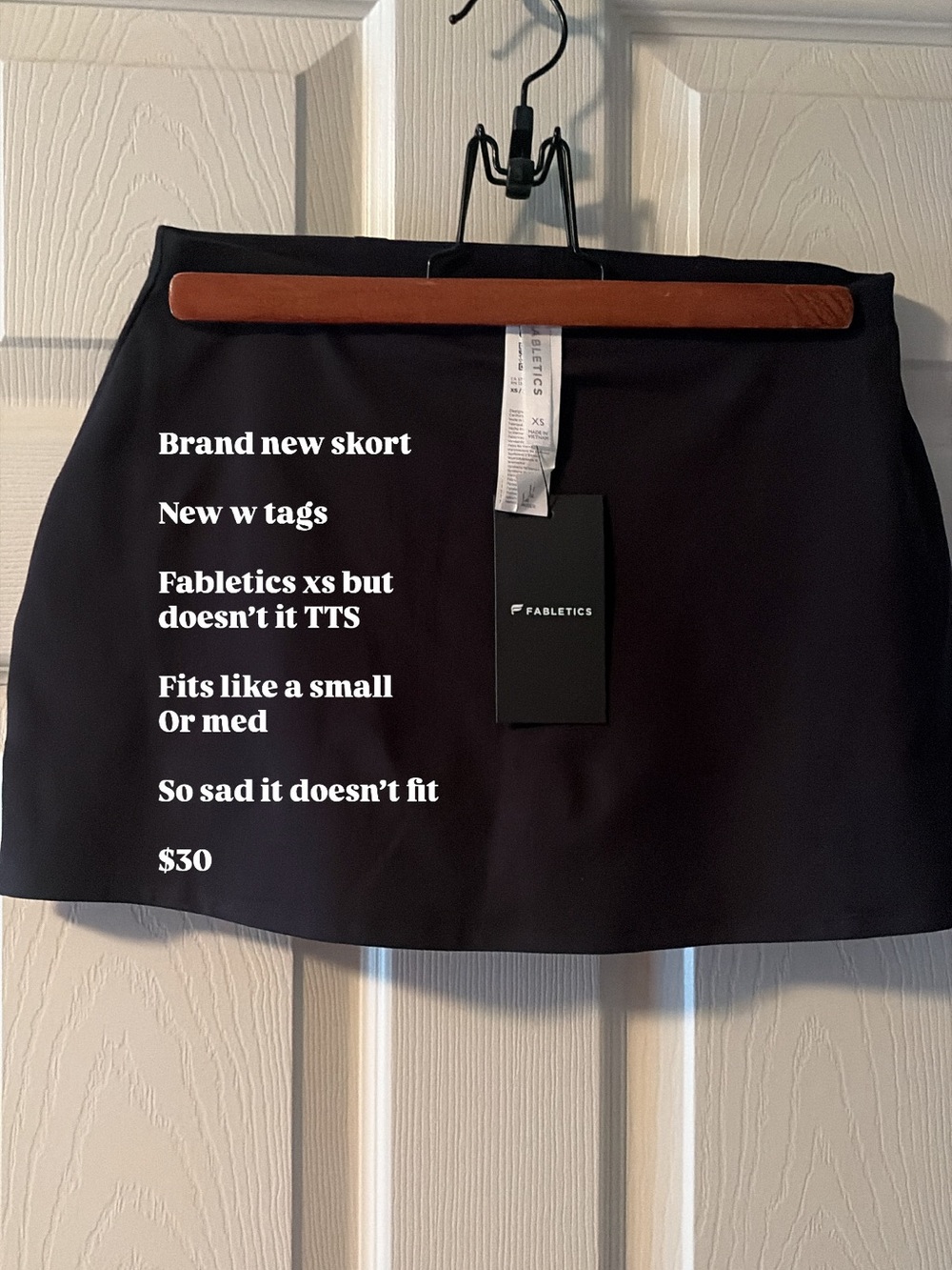 Fabletics Black Mini Skort